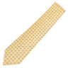 エルメス HERMES シルクタイ 銀座店限定 9cm イエロー シルク ネクタイ L'AIR DE GINZA グリッド