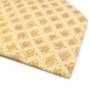 エルメス HERMES シルクタイ 銀座店限定 9cm イエロー シルク ネクタイ L'AIR DE GINZA グリッド