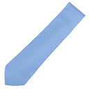 エルメス HERMES シルクタイ 9cm ブルー シルク ネクタイ H柄
