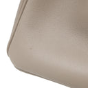 エルメス HERMES バーキン25 グリアスファルト ヴォースイフト ハンドバッグ シルバー金具 グレージュ