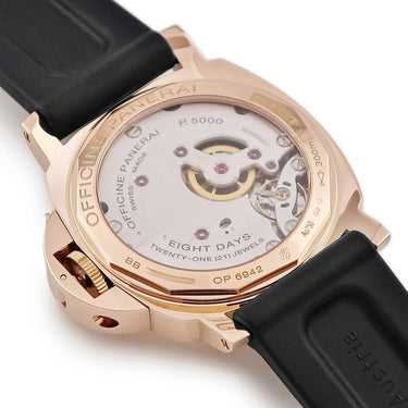 腕時計 パネライ PANERAI ルミノール マリーナ 8デイズ オロロッソ 44mm PAM00511 P番 手巻き メンズ P番 K18RG無垢 ブラウン 限定