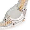 腕時計 ロレックス ROLEX デイトジャスト ターノグラフ 116261 自動巻き メンズ D番 K18エバーローズゴールド×SS コンビ 黒 バー