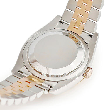 腕時計 ロレックス ROLEX デイトジャスト ターノグラフ 116261 自動巻き メンズ D番 K18エバーローズゴールド×SS コンビ 黒 バー