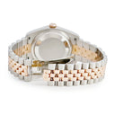 腕時計 ロレックス ROLEX デイトジャスト ターノグラフ 116261 自動巻き メンズ D番 K18エバーローズゴールド×SS コンビ 黒 バー