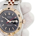 腕時計 ロレックス ROLEX デイトジャスト ターノグラフ 116261 自動巻き メンズ D番 K18エバーローズゴールド×SS コンビ 黒 バー