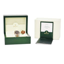 腕時計 ロレックス ROLEX デイトジャスト ターノグラフ 116261 自動巻き メンズ D番 K18エバーローズゴールド×SS コンビ 黒 バー