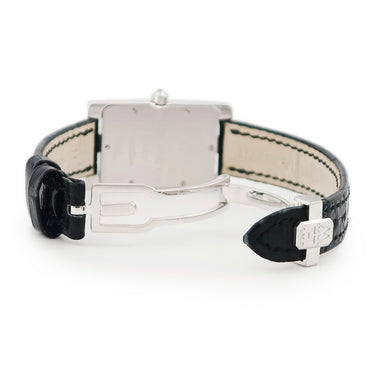 腕時計 ハリーウィンストン Harry Winston アヴェニュー 310LQW クオーツ レディース K18WG無垢 純正ダイヤ ブラック スモールセコンド