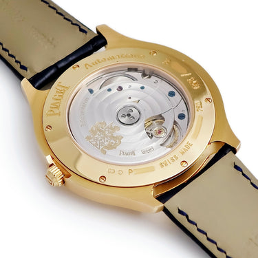 腕時計 ピアジェ PIAGET エンペラドール G0A33015 自動巻き メンズ K18RG無垢 ブルー デュアルタイム 限定