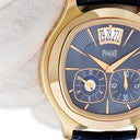 腕時計 ピアジェ PIAGET エンペラドール G0A33015 自動巻き メンズ K18RG無垢 ブルー デュアルタイム 限定