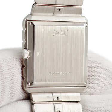 腕時計 ピアジェ PIAGET プロトコール 91577C577 手巻き レディース K18WG無垢 純正ダイヤ ヴィンテージ スクエア