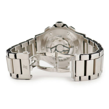 腕時計 ウブロ HUBLOT ビッグバン アエロバン スチール 311.SX.1170.SX 自動巻き メンズ スケルトン ブラック クロノグラフ デイト