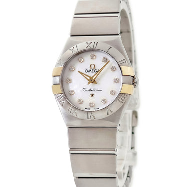 腕時計 オメガ OMEGA コンステレーション ブラッシュクォーツ 123.20.24.60.55.006 クオーツ レディース K18YG×SS 純正ダイヤ