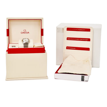 腕時計 オメガ OMEGA コンステレーション ブラッシュクォーツ 123.20.24.60.55.006 クオーツ レディース K18YG×SS 純正ダイヤ