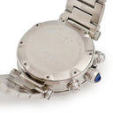 腕時計 カルティエ Cartier パシャ シータイマー クロノグラフ W31089M7 自動巻き メンズ シルバー デイト 逆回転防止ベゼル