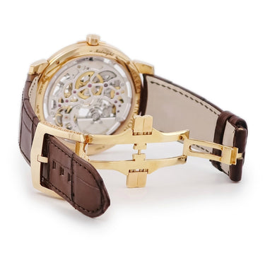 腕時計 ハリーウィンストン Harry Winston ミッドナイト スケルトン MIDAHM42RR001 自動巻き メンズ K18RG無垢 シースルー