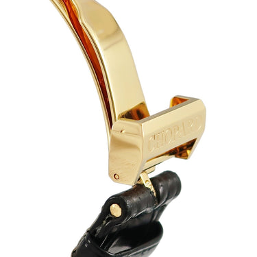 腕時計 ショパール CHOPARD L.C.U. クアトロ レギュレーター 16/1874 手巻き メンズ K18YG無垢 デイト ギヨシェ ブラック 限定