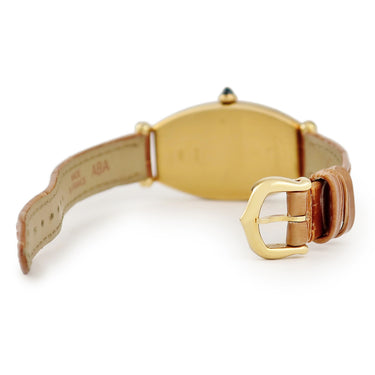 腕時計 カルティエ Cartier トノー ウォッチ SM 89090043 手巻き レディース K18YG無垢 トノウ ローマン ギヨシェ