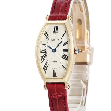 腕時計 カルティエ Cartier トノー SM WA503451 手巻き レディース K18PG無垢 トノウ ローマン ギヨシェ