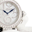 腕時計 カルティエ Cartier パシャ 32ｍｍ WJ123221 クオーツ レディース K18WG無垢 純正ダイヤ シェル 青針 アラビア