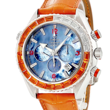 腕時計 オメガ OMEGA シーマスター プラネットオーシャン 600 222.28.46.50.57.001 自動巻き メンズ 純正ダイヤ オレンジサファイア