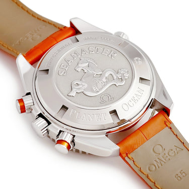 腕時計 オメガ OMEGA シーマスター プラネットオーシャン 600 222.28.46.50.57.001 自動巻き メンズ 純正ダイヤ オレンジサファイア