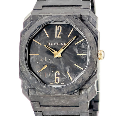 腕時計 ブルガリ BVLGARI オクト フィニッシモ カーボンゴールド 103779 BGO40CXT 自動巻き メンズ 新品同様 K18PG×カーボン