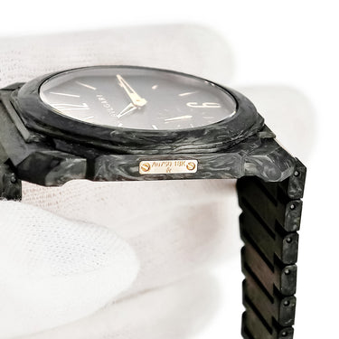 腕時計 ブルガリ BVLGARI オクト フィニッシモ カーボンゴールド 103779 BGO40CXT 自動巻き メンズ 新品同様 K18PG×カーボン