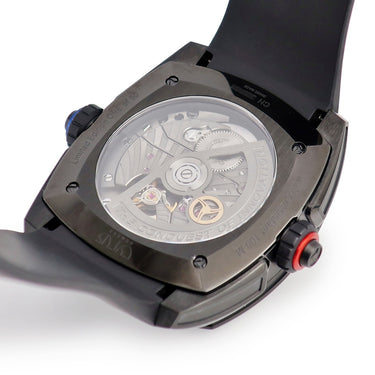 腕時計 サイラス CYRUS クレプシス ダイス 539.508.DD.A 自動巻き メンズ 新品同様 シルバー アラビア ダブルクロノグラフ 限定