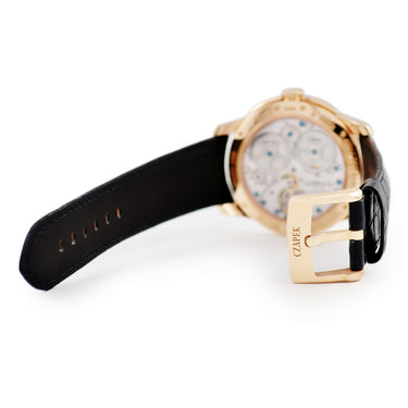 腕時計 チャペック CZAPEK ケ デ ベルク N°33 ビス Quai des Bergues No.33 bis 手巻き メンズ K18RG無垢 白 スモールセコンド 限定