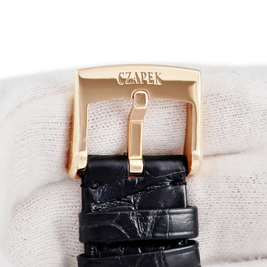 腕時計 チャペック CZAPEK ケ デ ベルク N°33 ビス Quai des Bergues No.33 bis 手巻き メンズ K18RG無垢 白 スモールセコンド 限定