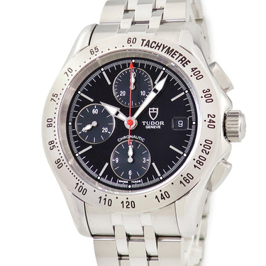 腕時計 チュードル TUDOR クロノチック 79390P 自動巻き メンズ ブラック 黒 クロノグラフ デイト タキメーター チューダー