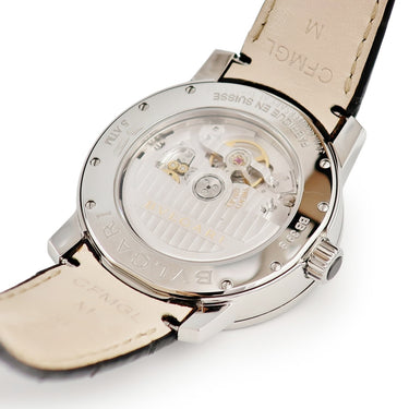 腕時計 ブルガリ BVLGARI ブルガリブルガリ ソロテンポ 102610 BB39S 自動巻き メンズ デイト バー アラビア 青針