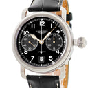 腕時計 ロンジン LONGINES ヘリテージ アビゲーション オーバーサイズ クラウン L2.783.4.53.2 自動巻き メンズ ブラック クロノグラフ