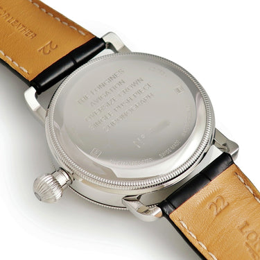 腕時計 ロンジン LONGINES ヘリテージ アビゲーション オーバーサイズ クラウン L2.783.4.53.2 自動巻き メンズ ブラック クロノグラフ