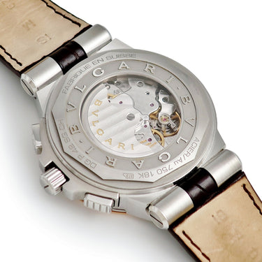 腕時計 ブルガリ BVLGARI ディアゴノ カリブロ303 クロノグラフ DGP42SGCH DG42C6SPGLDCH 自動巻き メンズ K18PG×SS コンビ