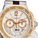腕時計 ブルガリ BVLGARI ディアゴノ カリブロ303 クロノグラフ DGP42SGCH DG42C6SPGLDCH 自動巻き メンズ K18PG×SS コンビ