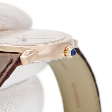 腕時計 カルティエ Cartier ロンドソロ ドゥ カルティエ W2RN0008 自動巻き メンズ K18PG×SS コンビ ローマン 青針 シルバー