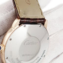 腕時計 カルティエ Cartier ロンドソロ ドゥ カルティエ W2RN0008 自動巻き メンズ K18PG×SS コンビ ローマン 青針 シルバー