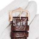 腕時計 カルティエ Cartier ロンドソロ ドゥ カルティエ W2RN0008 自動巻き メンズ K18PG×SS コンビ ローマン 青針 シルバー