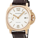 腕時計 パネライ PANERAI ルミノール ドゥエ PAM01042 W番 自動巻き メンズ W番 K18RG無垢 ホワイト 白 スモールセコンド