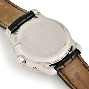 腕時計 ブランパン BLANCPAIN ル ブラッシュ コンプリートカレンダー 4276-3442A-55B 自動巻き メンズ Pt950 プラチナ GMT 限定