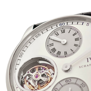 腕時計 IWC IWC ポルトギーゼ レギュレーター トゥールビヨン IW544601 手巻き メンズ Pt950 プラチナ オープンハート 限定