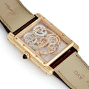 腕時計 カルティエ Cartier タンク ルイ カルティエ サファイア スケルトン WHTA0002 手巻き メンズ K18PG無垢 角型