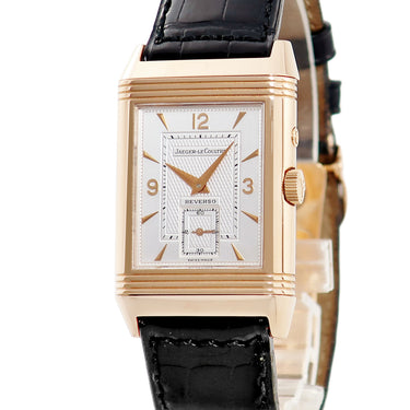 腕時計 ジャガールクルト JAEGER LECOULTRE レベルソ デュオデュオ 270.0.54 手巻き メンズ K18PG×K18WG コンビ 2タイムゾーン 限定