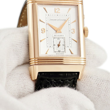 腕時計 ジャガールクルト JAEGER LECOULTRE レベルソ デュオデュオ 270.0.54 手巻き メンズ K18PG×K18WG コンビ 2タイムゾーン 限定