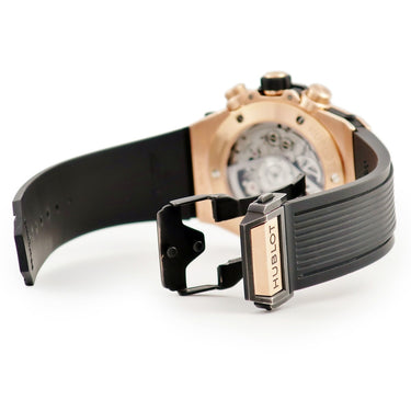 腕時計 ウブロ HUBLOT ビッグバン ウニコ キングゴールド セラミック 411.OM.1180.RX 自動巻き メンズ K18KG×Ti スケルトン