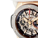 腕時計 ウブロ HUBLOT ビッグバン ウニコ キングゴールド セラミック 411.OM.1180.RX 自動巻き メンズ K18KG×Ti スケルトン