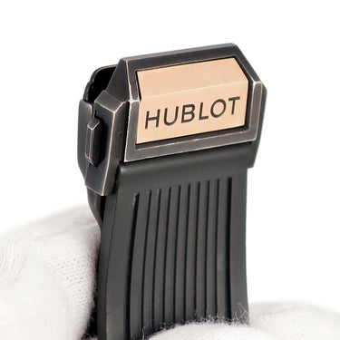 腕時計 ウブロ HUBLOT ビッグバン ウニコ キングゴールド セラミック 411.OM.1180.RX 自動巻き メンズ K18KG×Ti スケルトン