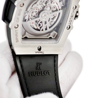 腕時計 ウブロ HUBLOT スピリット オブ ビッグバン チタニウム パヴェ 601.NX.0173.LR.1704 自動巻き メンズ 純正ダイヤ デイト