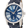 腕時計 ロジェデュブイ ROGER DUBUIS エクスカリバー42 DBEX0535 自動巻き メンズ スモセコ デイト 青 ブルー ローマン シースルーバック